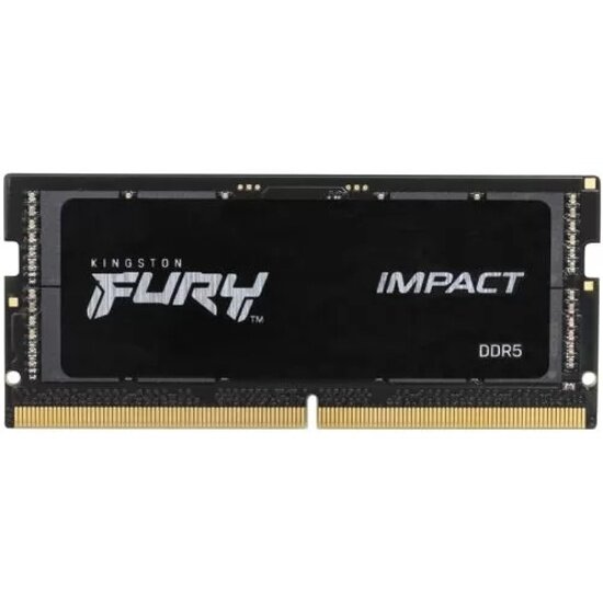 Оперативная память SODIMM Kingston DDR5 32Gb 5600MHz PC-44800 FURY Impact Black CL40 1.1V (KF556S40IB-32)