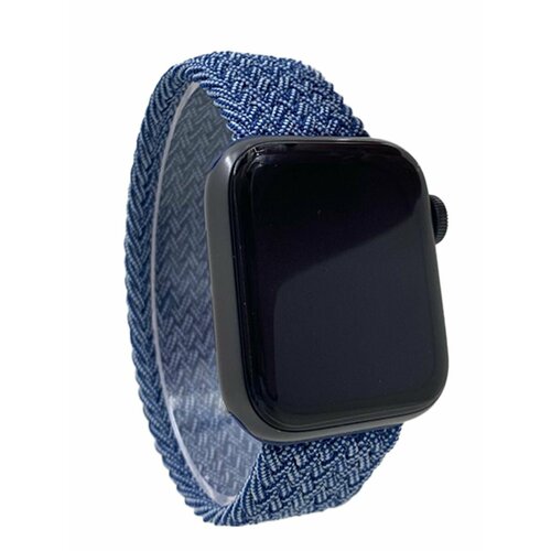 Нейлоновый ремешок для Apple Watch 1-9 / SE (38/40/41 мм), без застежки, синий, размер M