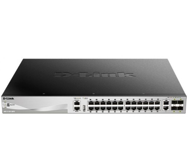 Коммутатор D-Link DGS-3130-30PS/B1A, PROJ L3 Managed Switch with 24 10/100/1000Base-T