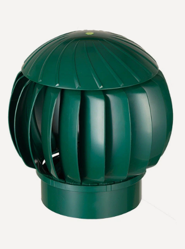 Изображение товара Ротационный дефлектор (Турбодефлектор) 160 Зеленый пластиковый
