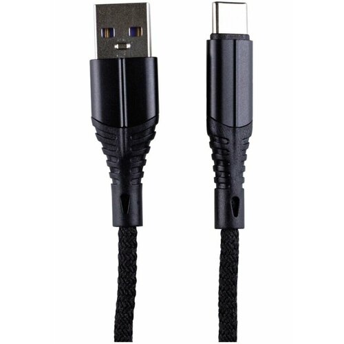 Кабель Zibelino USB-A - Type C 1m ZDNC-TYPEC-BLK 21А черный 403₽