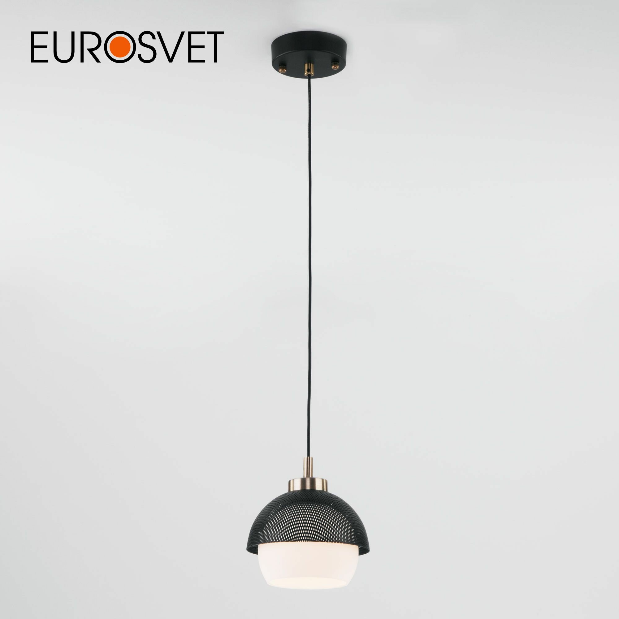 Подвесной светильник Eurosvet Nocciola 50106/1 античная бронза / черный IP20