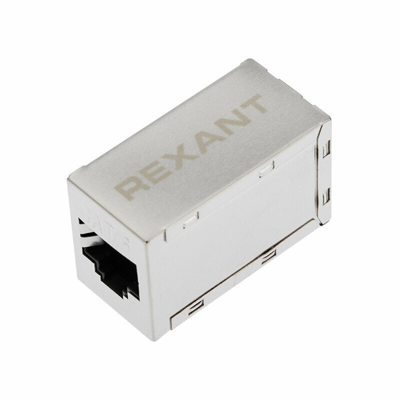 REXANT Проходной адаптер, RJ-45(8P-8C), FTP экранированный, категория 6, гнездо-гнездо 03-0109