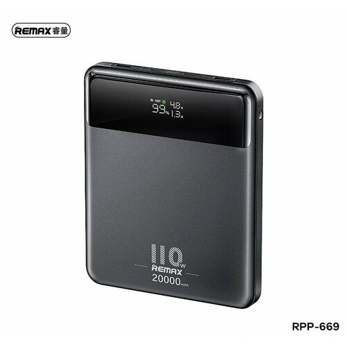 Повербанк REMAX 110Вт на 20 000 мАч с супер быстрой зарядкой для вашего смартфона и Универсальный внешний аккумулятор для ноутбука 659900₽