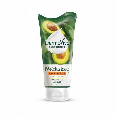 DermoViva MOISTURIZING Face Scrub AVOCADO Dabur увлажняющий скраб для лица с авокадо - заряд витаминов Дабур 150 мл 980₽