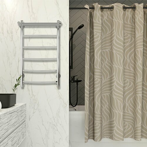 Полотенцесушитель электрический MySpace Joli с полкой 7040 скрытый монтаж универсальное подключение 14740₽