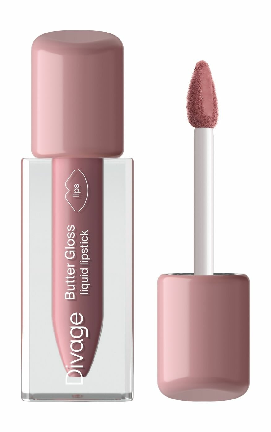 DIVAGE Помада для губ жидкая сатиновая Butter Gloss Liquid Lipstick, 3 мл, 03 — фото 1