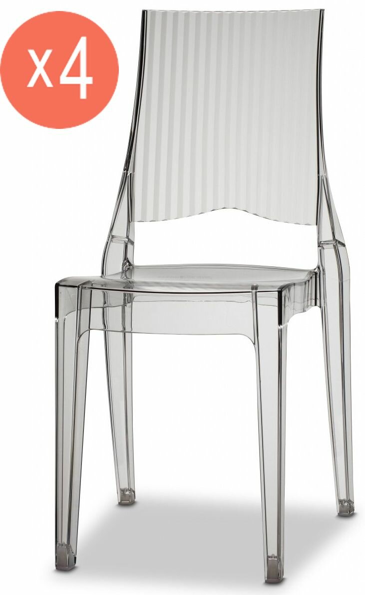 фото Комплект обеденных прозрачных cтульев Glenda, 2 шт, Scab Design