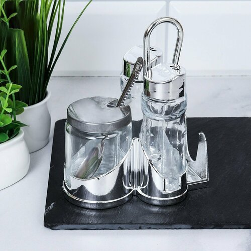 Набор для специй 4 предмета наподставке 396₽