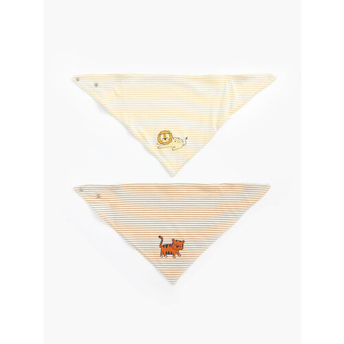 Нагрудник Малыши-Мальчики CREAM STRIPED 19 x 23 см 299₽