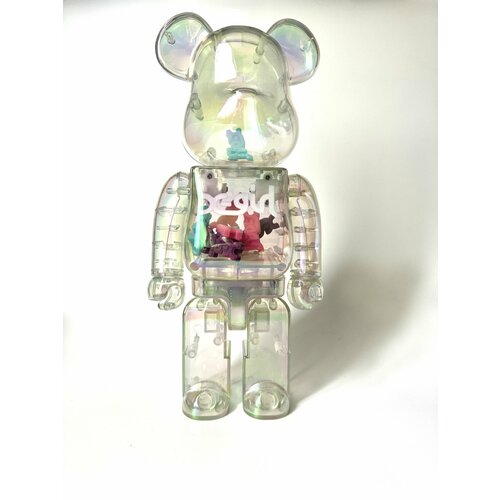 Дизайнерская игрушка медведь BearBrick. Коллекционная редкая игрушка 28 см