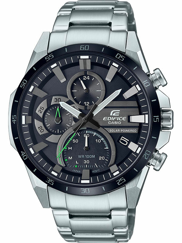 Наручные часы CASIO Edifice, серебряный, черный — фото 1
