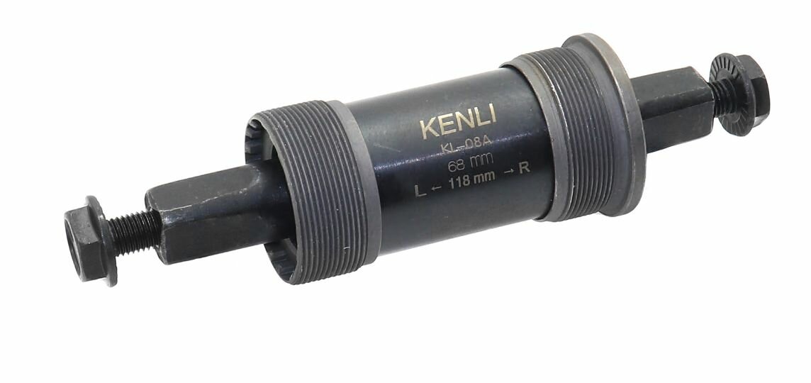 Каретка KENLI MTB BC 1.37"X24T 68/118 мм KL-08A (стальные чашки стальной корпус)