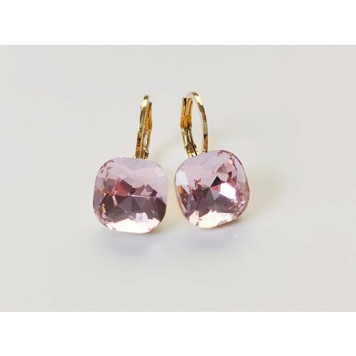 Серьги с подвесками Jasmine House, стекло, розовый