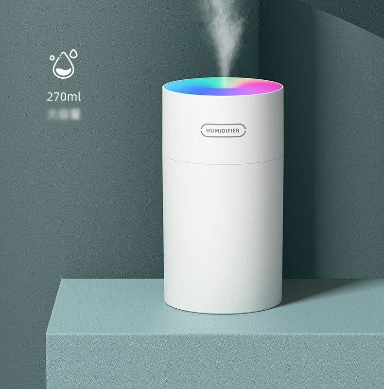 фото Увлажнитель воздуха H2OV2 / Аромадиффузор-ночник/Ультразвуковой освежитель-увлажнитель воздуха с подсветкой / ночник, Розовый