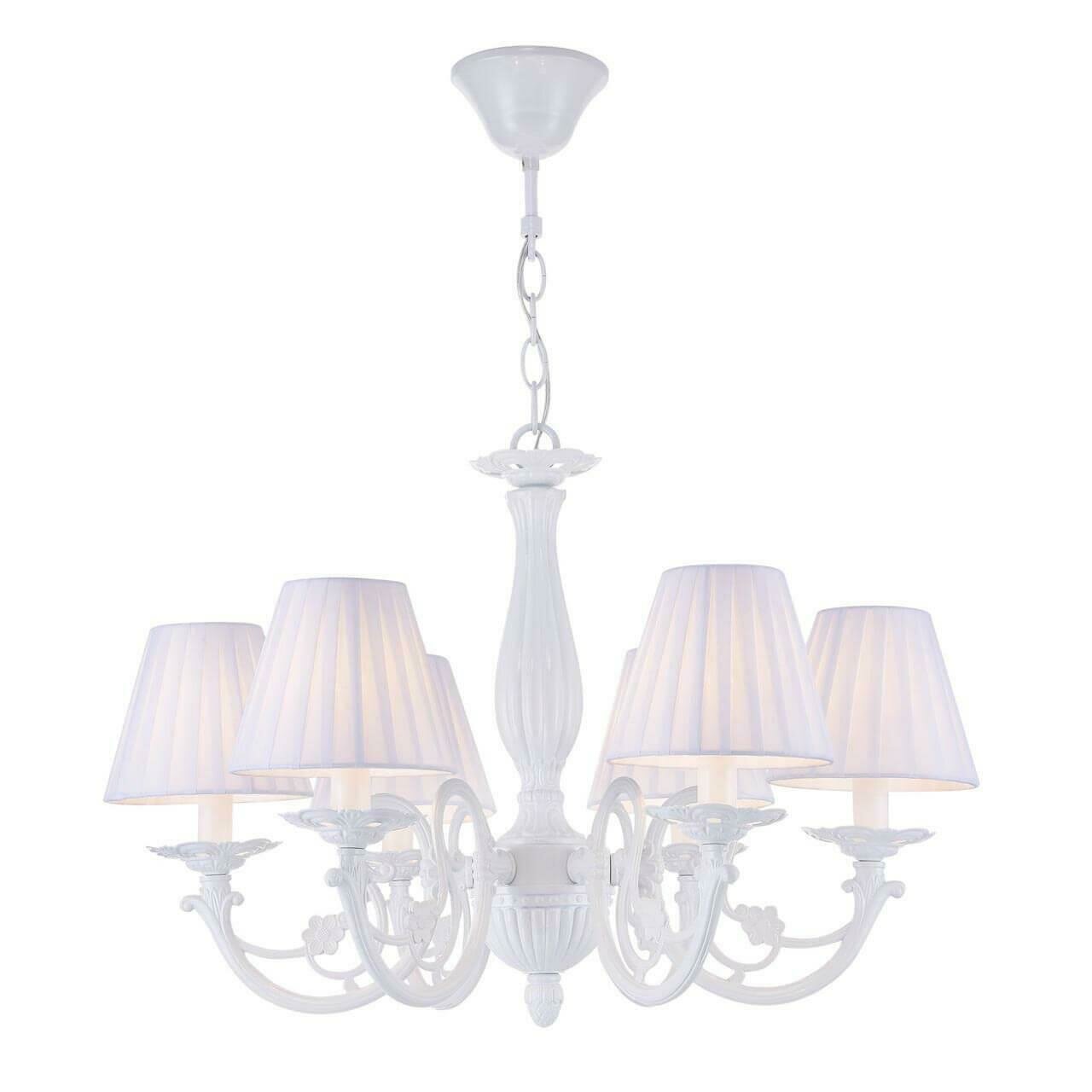 Подвесная люстра Jasmine FR2686PL-06W белая (Р) Белый Размеры: Высота 411мм