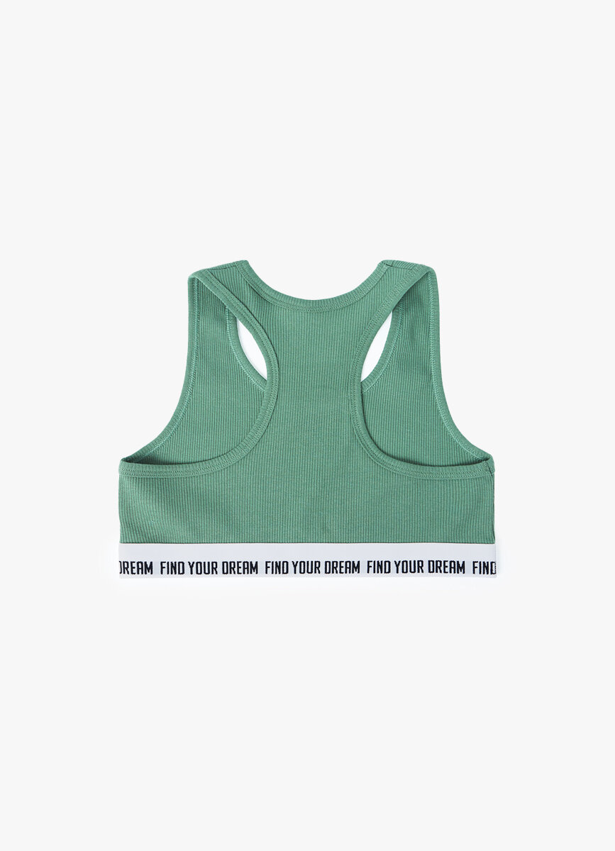 Майка детская для девочек, FUNDAY, VUG725F16-G6, светлый хаки, 134-140