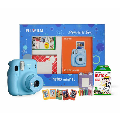 Фотоаппарат моментальной печати Fujifilm Instax MINI 11 Delight Box Kit Blue 16990₽