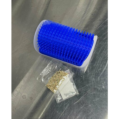 Щетка пуходерка угловая мята