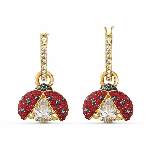 Серьги SWAROVSKI кристаллы Swarovski золотистыйкрасный 5450₽