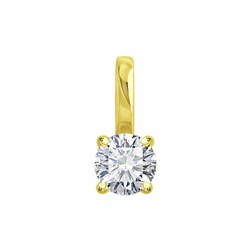 Подвеска Diamant, желтое золото, 585 проба, фианит