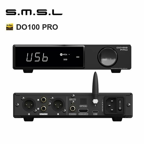 SMSL DO100PRO HiRes Audio ЦАП Черный 22159₽