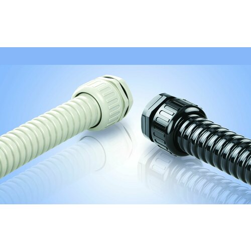 S-FGS21H-18B Муфта вводная прямая для металлорукава диаметром 18 мм, AVC, цвет черный