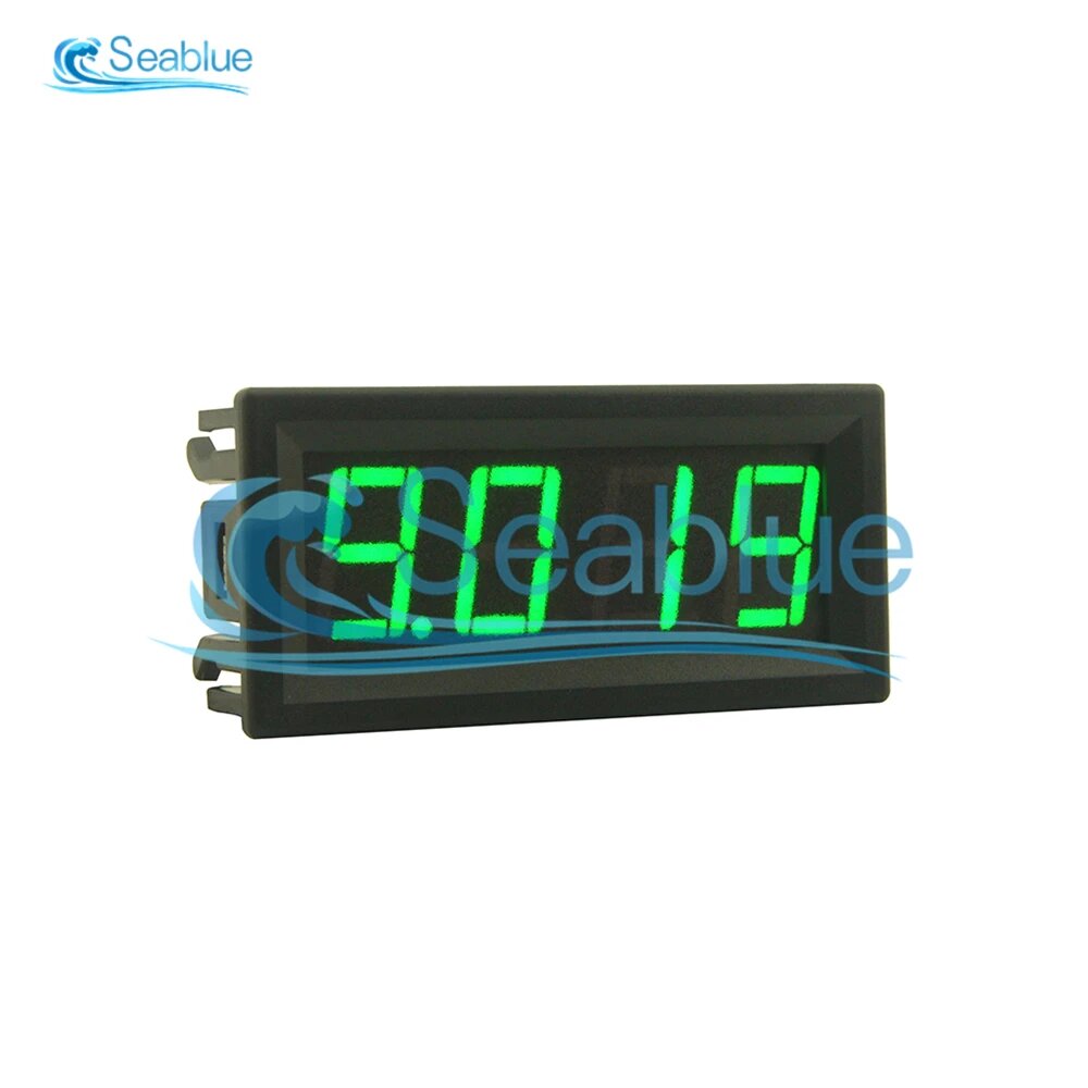 Цифровой вольтметр амперметр Aideepen 0,56 дюйма, 4 bit Green, 0-10A Ammeter