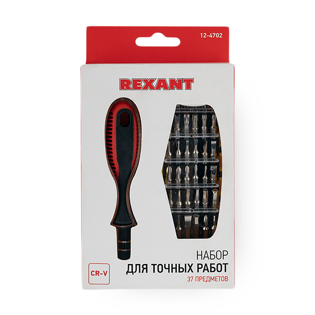 Набор отверток Rexant, для точных работ, с кейсом, черный, 37 предметов