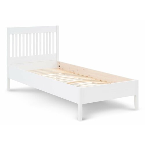 Кровать Илекса ИДАНЭСIDANAS деревянная односпальная 90x200 см белая массив сосны 24900₽
