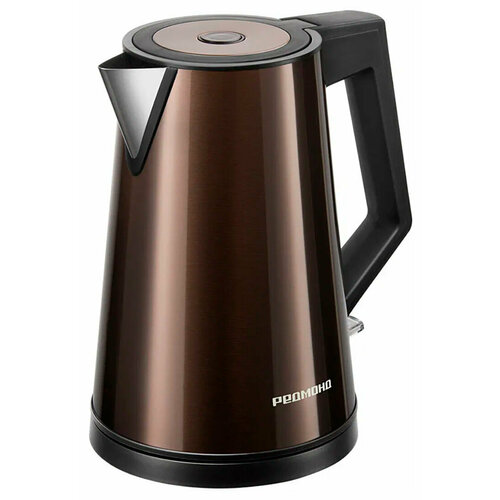 Электрический чайник REDMOND KM244 коричневый, 1.7 л, двойные стенки — купить, цена, характеристики