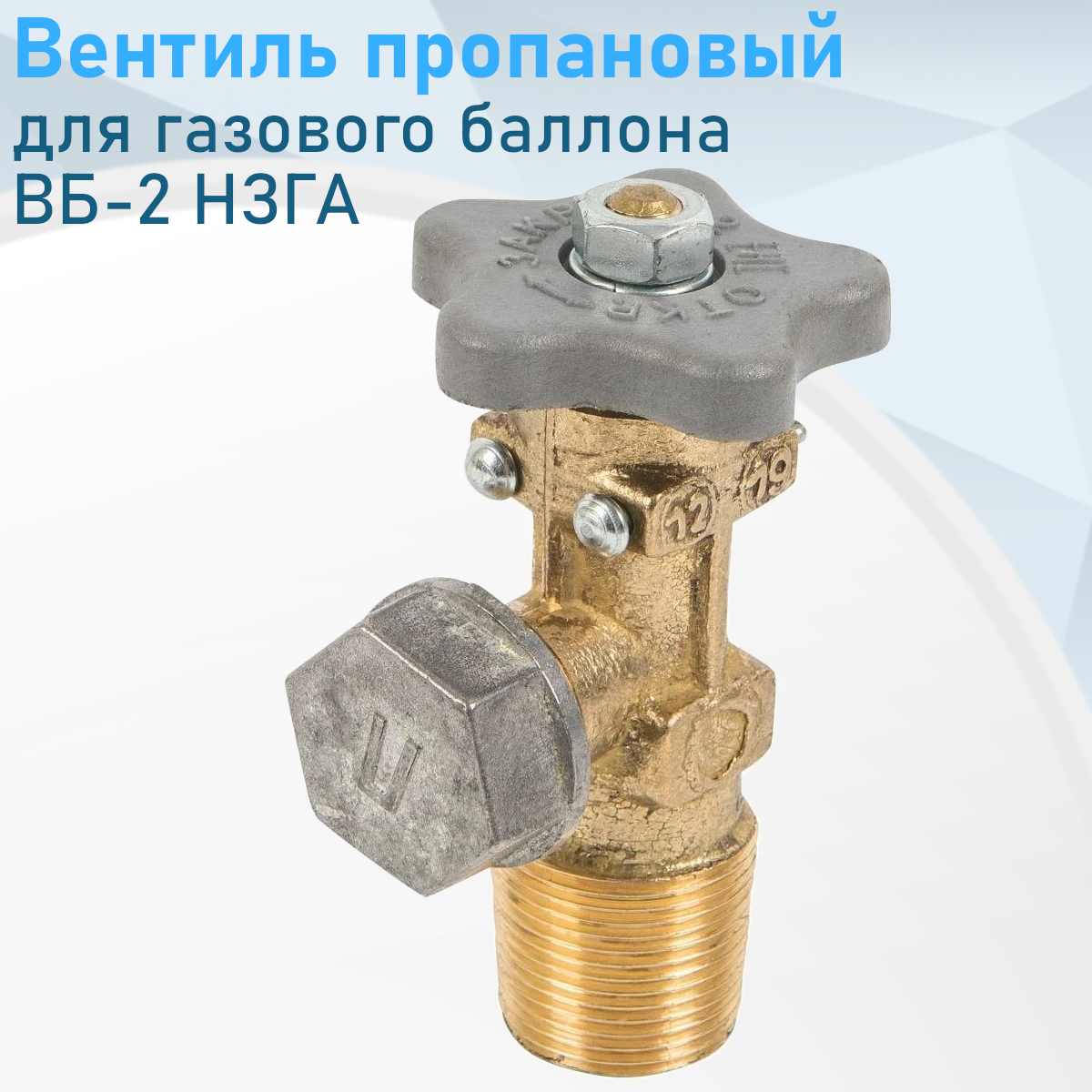 Вентиль пропановый для газового баллона ВБ-2 НЗГА е41665 ст55639