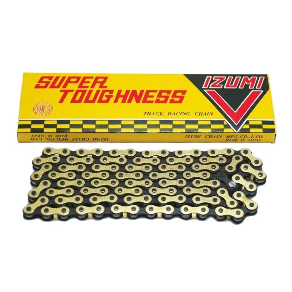 Цепь Izumi Super-V Track Single Speed, BLACK AND GOLDEN