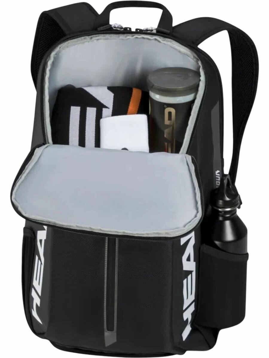 Рюкзак Head Tour Backpack 25L черный для мужчин Большой теннис Полиэстер