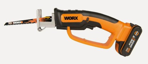 Изображение товара Пила аккумуляторная WORX WG894E, с аккумулятором 2,0 Ач и зарядным устройством, 2 Ач, 20 В