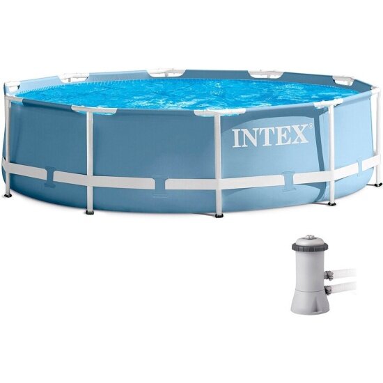 Обзор: Бассейн каркасный Intex PRISM FRAMETM 366х76см