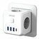 Тройник сетевой розетки Lencent, 4000Вт, 3 USB, 1 Type-C, 3.4 А