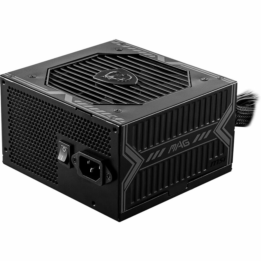 Блок питания MSI MAG A550BN, 550Вт, 80 PLUS Bronze, 120мм, черный — фото 1