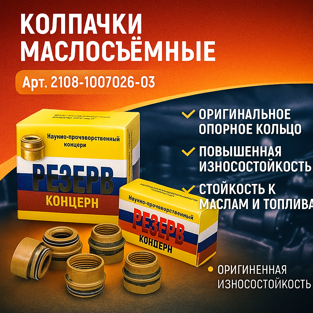 Колпачки маслосъемные (8 штук) клапана с пружиной в сборе для ZAZ Chance 2009-2014; OEM 2108-1007026-03
