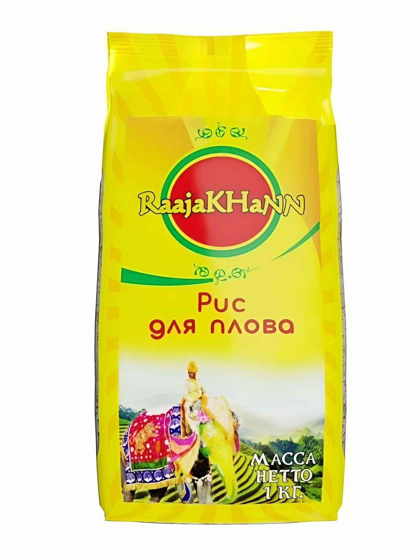 Рис индийский длиннозерный для плова 1кг RaajaKHaNN
