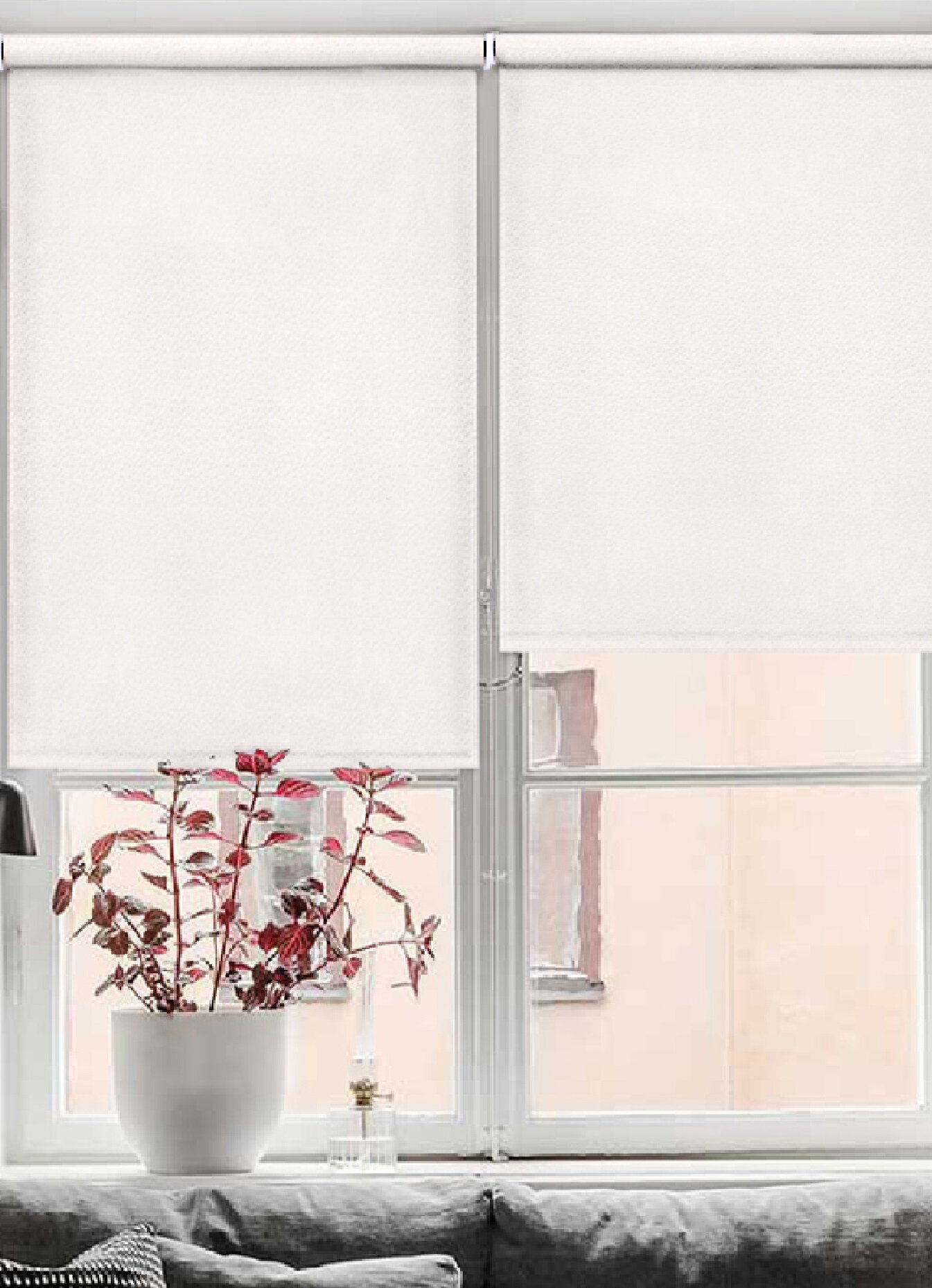 Рулонная штора Эскар Морзе полиэстер цвет экрю размер 37х160 см