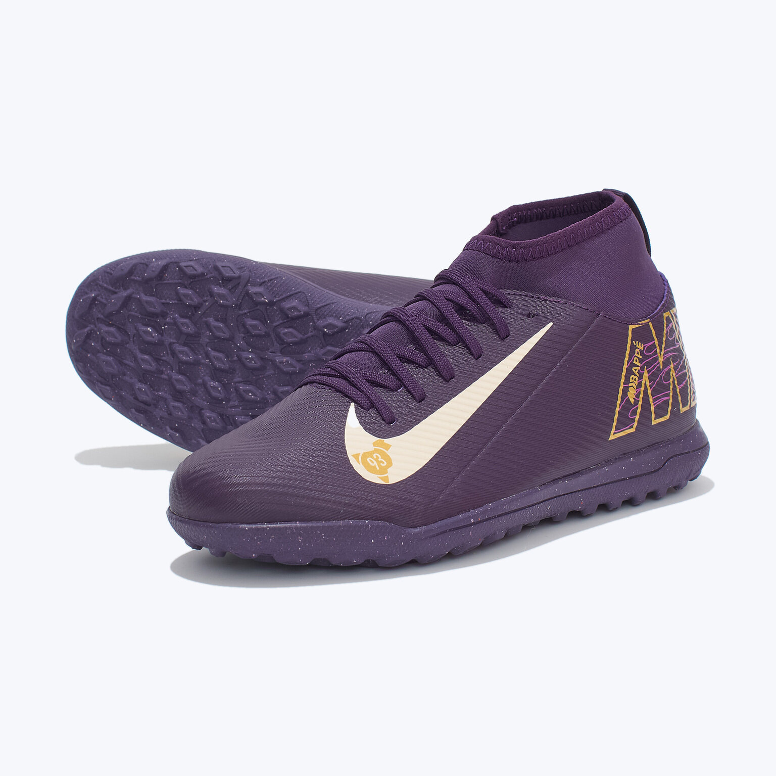 Шиповки NIKE, размер 5.5Y, фиолетовый