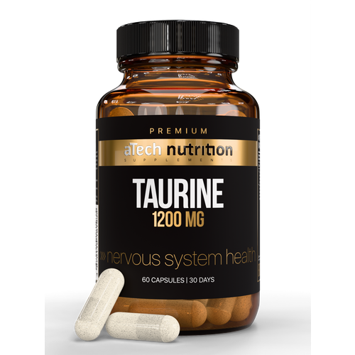 Таурин, витамины для энергии, комплекс для выносливости, спортивное питание aTech nutrition Premium 60 капсул