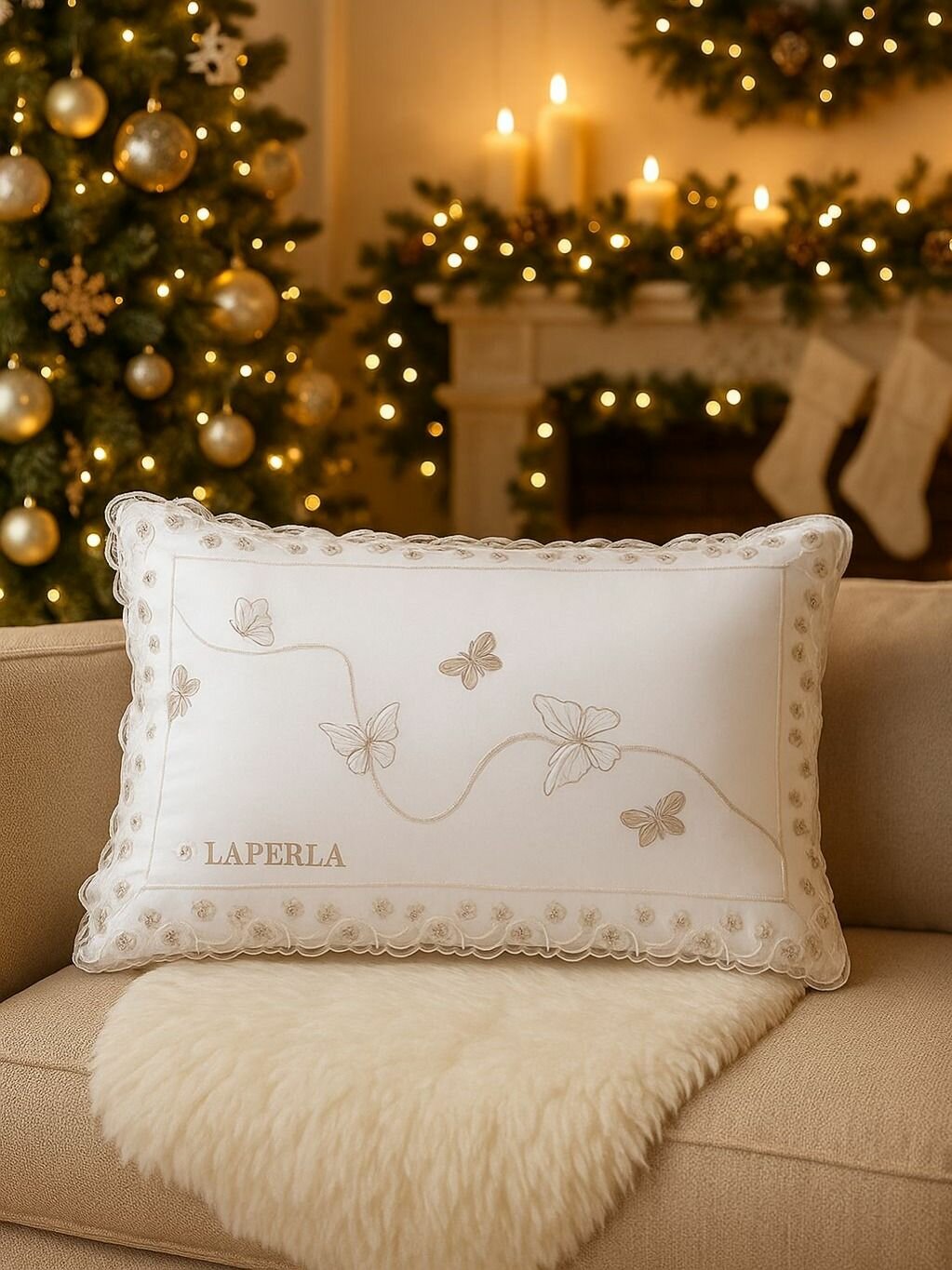 Подушка 50x70 см микрогель хлопок 100% — фото 1