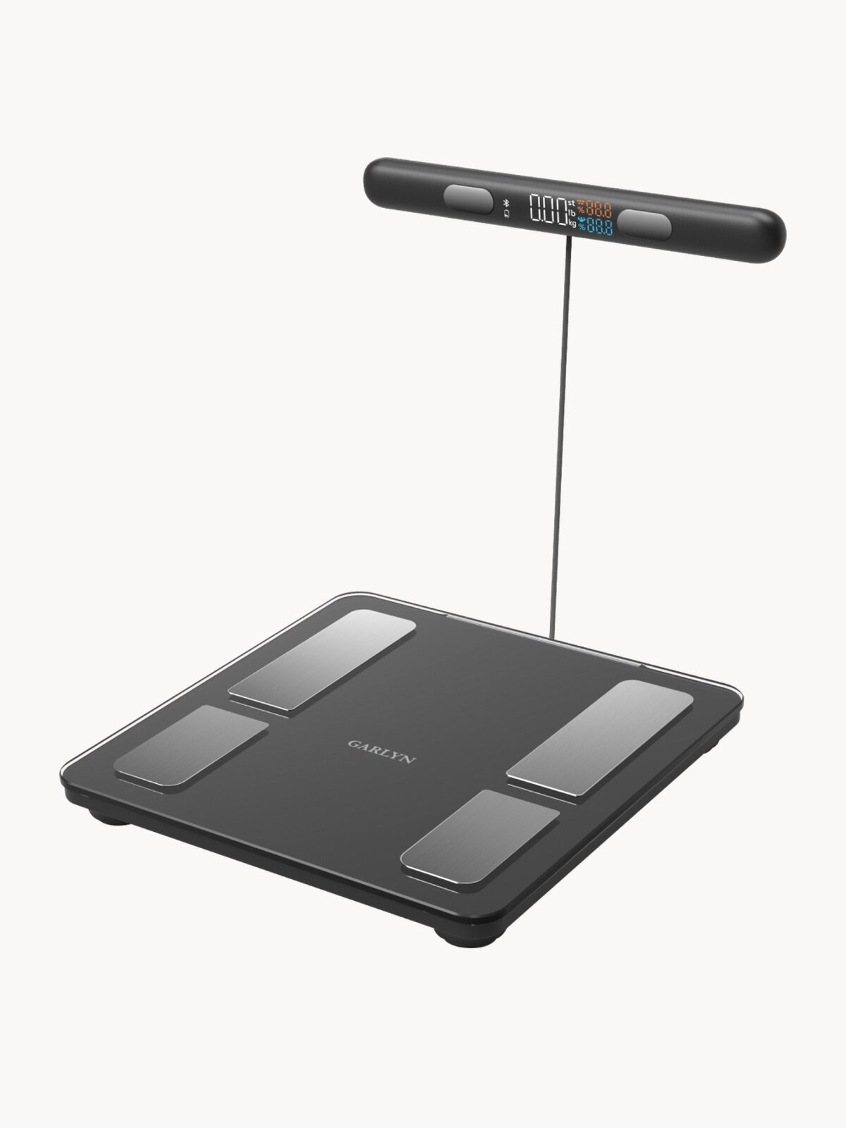 Весы напольные умные GARLYN Bodyscan Master. 15 параметров здоровья, 8 высокочувствительных датчиков