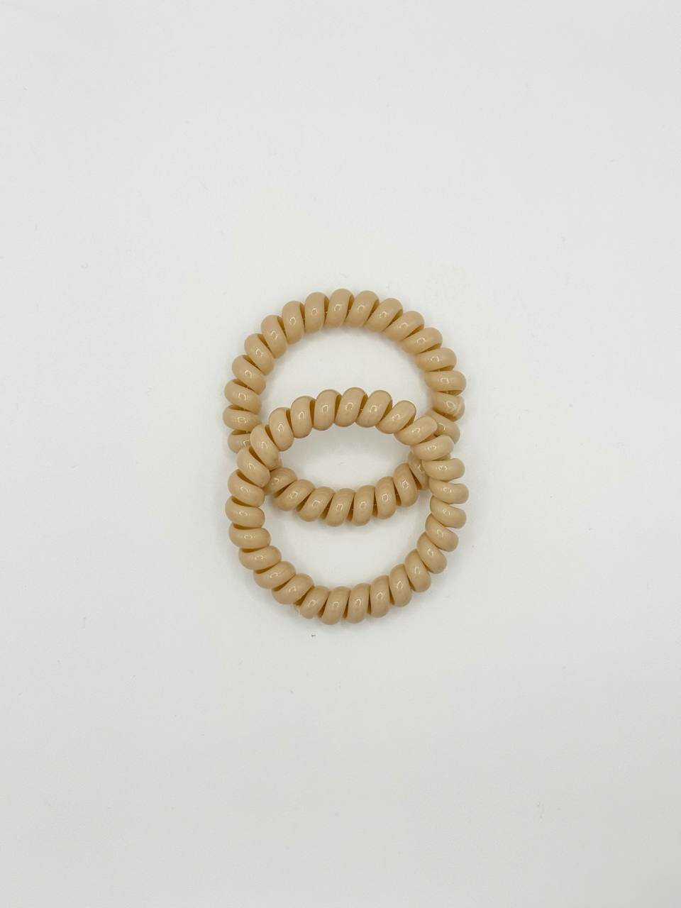 Резинка для волос "Комфорт и стиль", спиральная, черная, пластик, 5 см, 3 шт. — фото 1