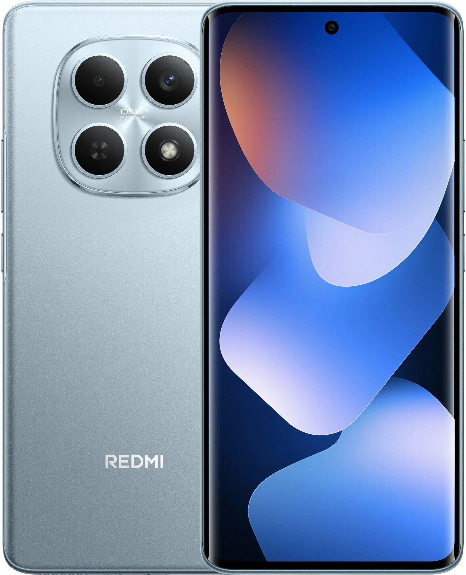 Смартфон Xiaomi Redmi Note 15 8/128Гб, экран 6.67", AMOLED, камера 108Мп, Glacier Blue