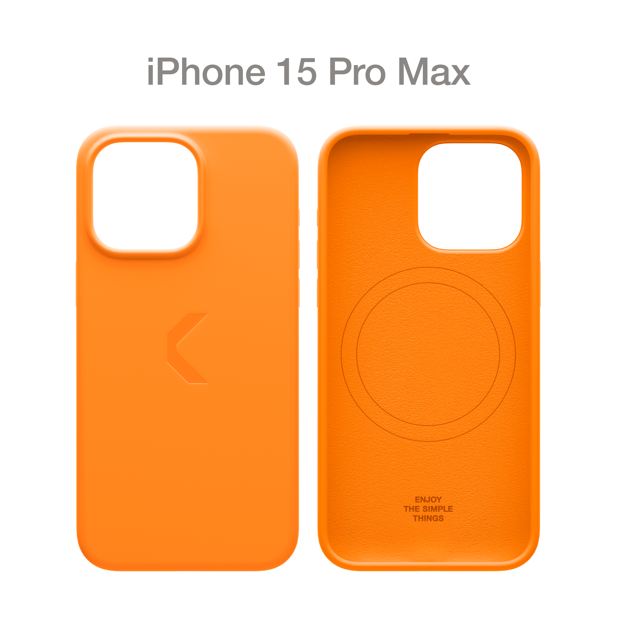 Силиконовый чехол COMMO Shield Case для iPhone 15 Pro Max, с поддержкой беспроводной зарядки, Orange