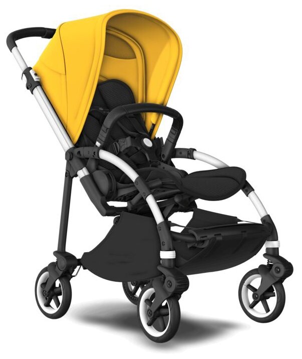 Коляска прогулочная Bugaboo Bee6 base шасси Alu/Black/Lemon yellow 500302ZW01/500305LM01 в комплекте