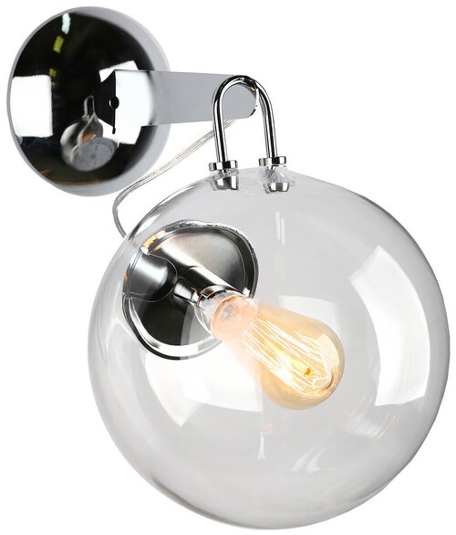 Настенный светильник Omnilux OML-91401-01, E27, 60 Вт, хром